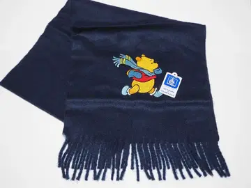 레어 미사용 도쿄 디즈니랜드 푸우 머플러 초기 택 포함