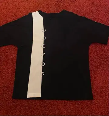 CRONOS 숏 슬리브 T셔츠 블랙/화이트