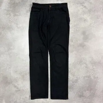 베이직 블랙 팬츠 스트레이트 데님 심플 스테디셀러