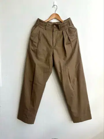 AUTRALEE 2턱 팬츠 슬랙스 트라우저 베이지