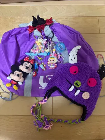 와페 월드 페가수스 냅색 스쿨백 보라색