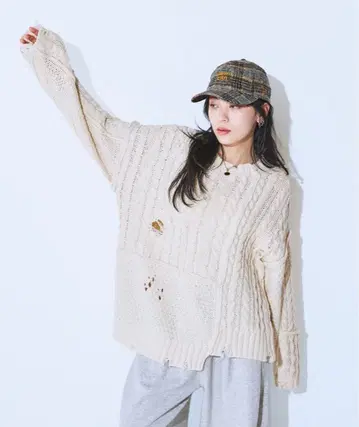 JEANASIS 리메이크라이크 케이블 풀오버