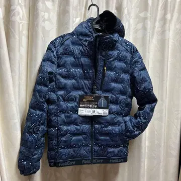 FieldCore 기하학 패턴 다운 자켓 M