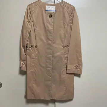 Spick and Span 카멜 노카라 트렌치코트