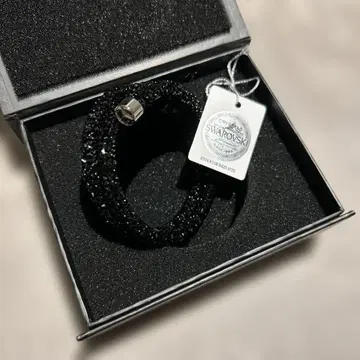 새상품 벤츠 스와로브스키 팔찌 블랙 크리스탈