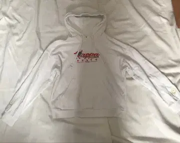 프로필 필독 Kappa 카파 후드티 화이트 로고 자수 빨간색 금