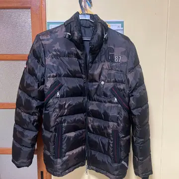 PAGELO PG87 다운 자켓 M 블랙/카모플라쥬