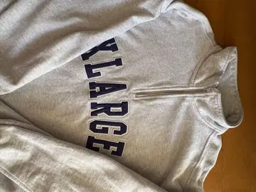 XLARGE 하프 지퍼 맨투맨 그레이