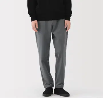 미사용 새상품 무인양품 신사 방풍 속기모 스트레치 테이퍼드 팬츠