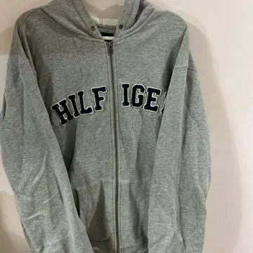 TOMMY HILFIGER 그레이 후드티 XL