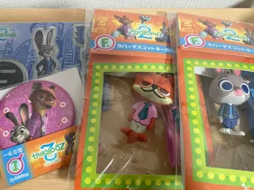 해피 복권 주토피아2 닉 러버 마스코트 키링 외 세트 판매