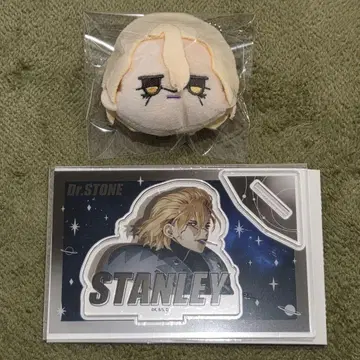 DR.STONE 스탠리 다이소 봉제 인형 아크릴 스탠드 세트