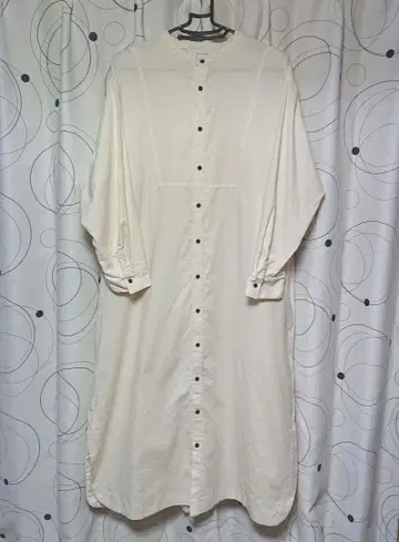 [ natural by clip ] 가는 골지 셔츠 원피스