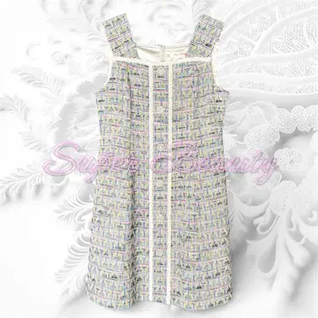 슈퍼 뷰티 super beauty 트위드 원피스 비쥬 42