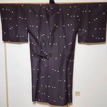 롱 도중기 단의 브라운 화장 65cm 기장 119cm