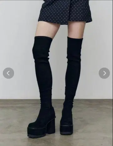 EMODA 스퀘어 핏 롱 부츠