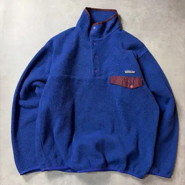 90s 파타고니아 신틸라 플리스 스냅T 블루 M