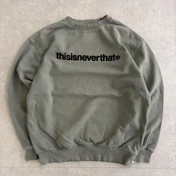 디스이즈네버댓 맨투맨 자수 로고 구제 의류