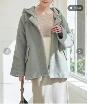 ikka 잡지 InRed 1월호 게재 부클레 2WAY 푸드코트 민트