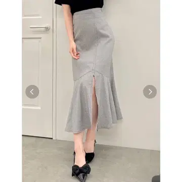 스커트 사진핏 머메이드 스커트 dazzlin 다즈린 그레이