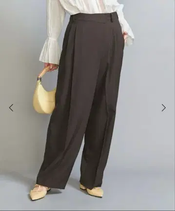 BEAUTY&YOUTH 포플린 2턱 랩 팬츠 워셔블