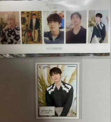 WONWOO SEVENTEEN CAFE 트레이딩 카드