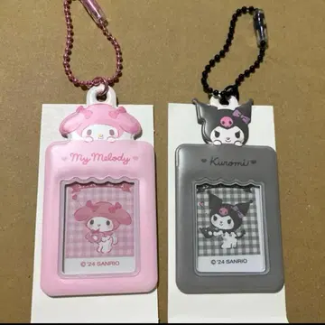 산리오 시크릿 미니어처 폴라로이드용 홀더 마이멜로디 쿠로미 2