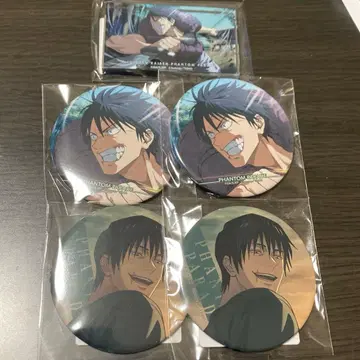 주술회전 팬페어 복권 후시구로 토우지 캔뱃지 아크릴 블록 5종 세트