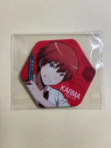 암살교실 아카바네 카르마 Bee 캔뱃지 육각형 캔뱃지