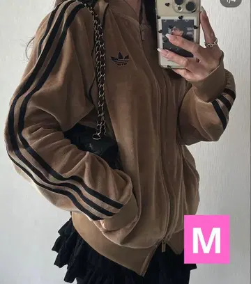 adidas 베이지 집업 자켓