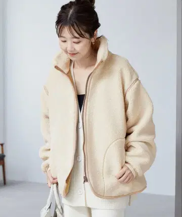 Plage 리버서블 보아 블루종