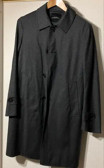 그린 레이블 릴랙싱 스텐카라 코트 다크 그레이 M