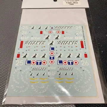 Liger JS33 1990 데칼 세트 1/20