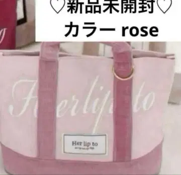 미개봉 새상품 루미네 한정판 토트백 핸드백 rose