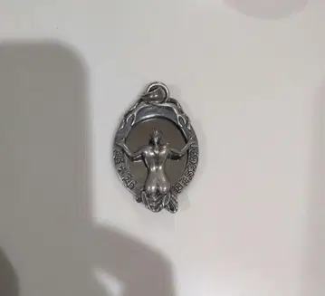 메달형 펜던트 Bo-Buum 92.5 실버 925 거울 해골