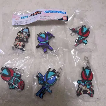 가면라이더 제츠 캡슐 러버 마스코트 6개 세트