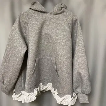 밑단 프릴 텐트라인 후디 [ Fitmore ] 미사용 새상품