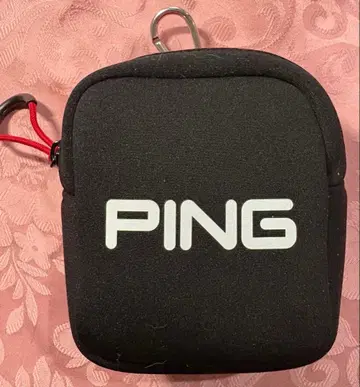 PING 골프 파우치 블랙 레드