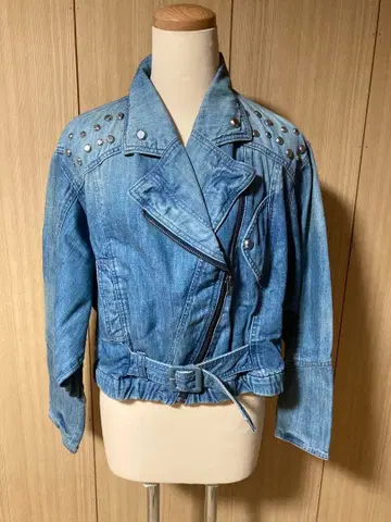 스터드 라이더 자켓 라이트 블루 스나이델