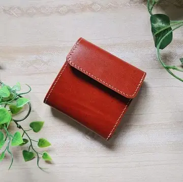 3단 접이식 가죽 지갑 브라운