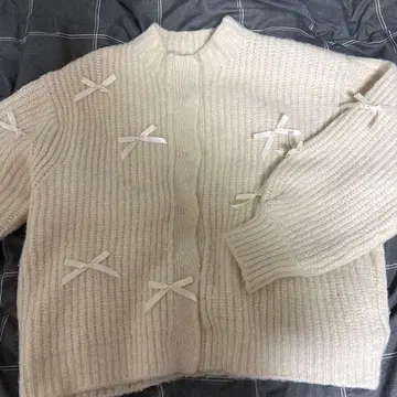 MOUSSY 아이보리 니트 가디건