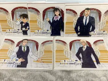 명탐정 코난 세가 럭키 쿠지 집사 카페 C상 아크릴 퍼즐 5장 세트