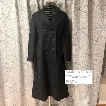 Forstmann 1960년대 블랙 롱 코트