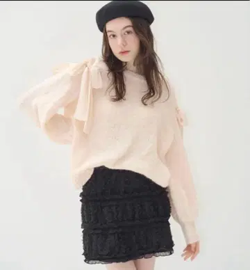 muguet chiffon ribbon open knit