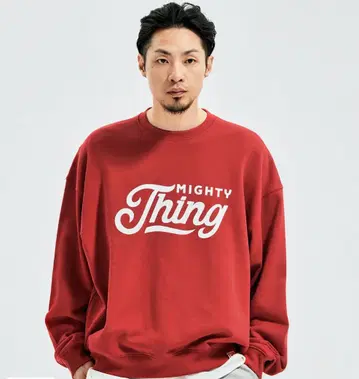 EXTRAORDINARY MIGHTY THING CREWNECK RED