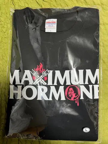 [ 새상품 ] 맥시멈 더 호르몬 지지바바 지옥도 생환자 T셔츠 L 사이즈