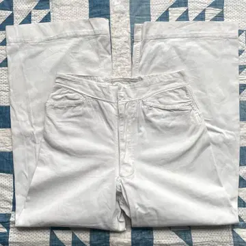 레어 10s WW1 USN 세일러 팬츠 화이트 코튼 앤티크