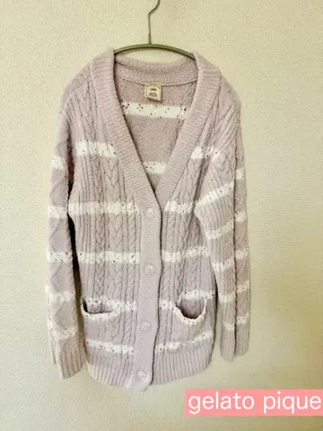 gelato pique 연보라색 가디건