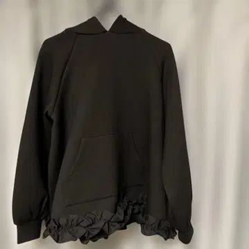 신상 Fitmore 밑단 프릴 테인트 라인 후디