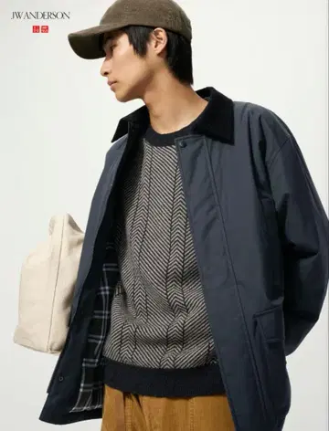 JW ANDERSON 퍼프 테크 유틸리티 자켓 블루종 M